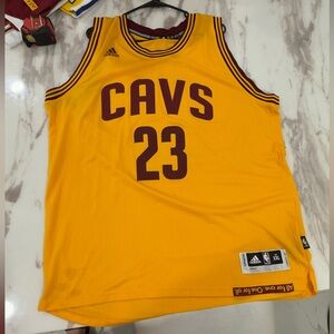 Adidas Yellow Cavs Jersey with Maroon Details